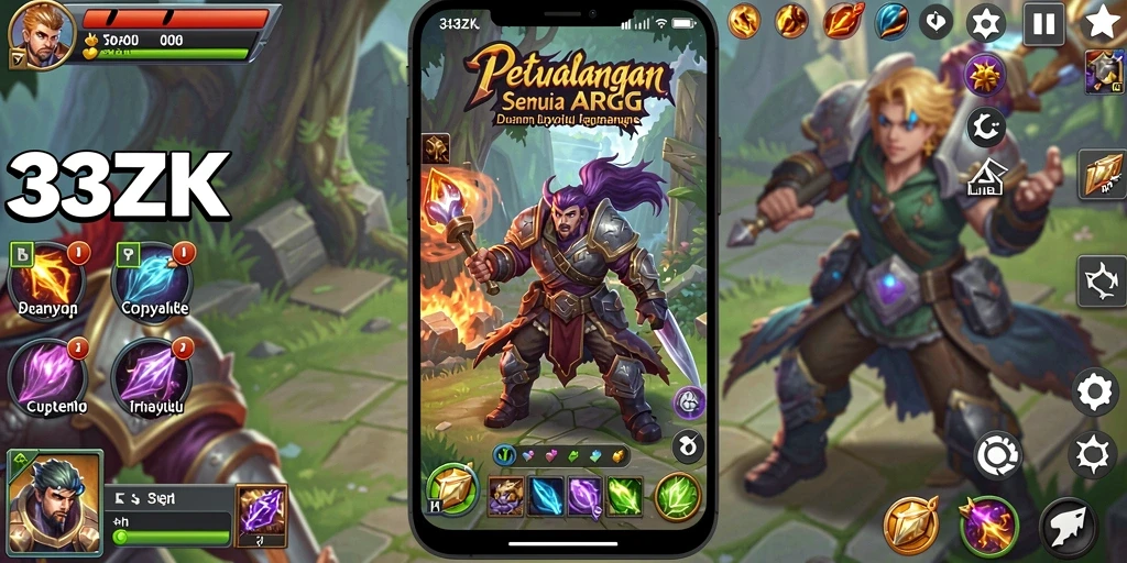 Tampilan gameplay 33ZK yang menarik dan menantang.