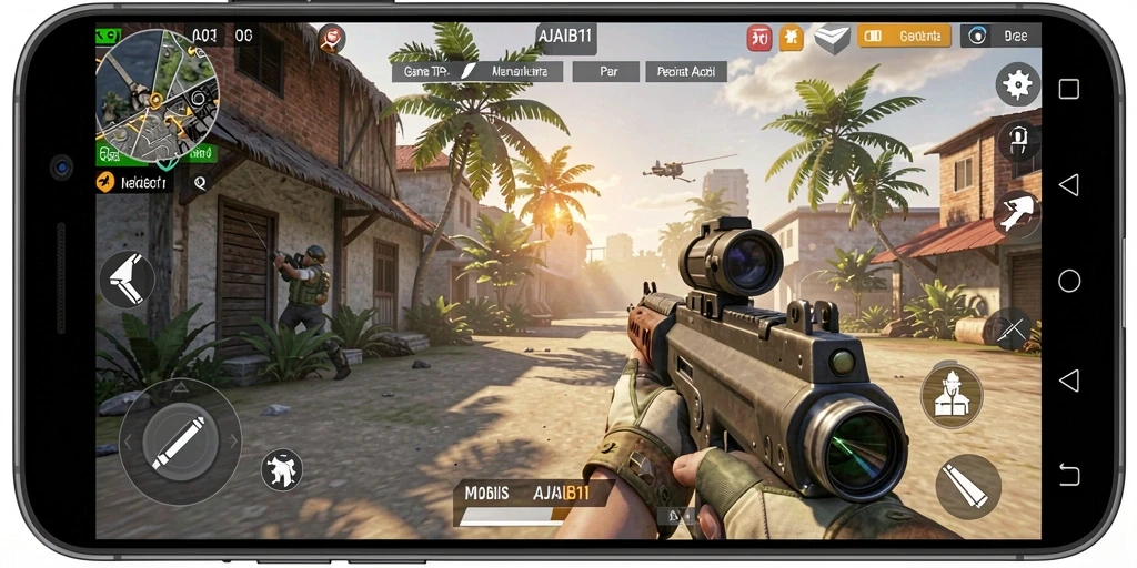 Screenshot dari gameplay intens AJAIB11 dengan aksi seru.
