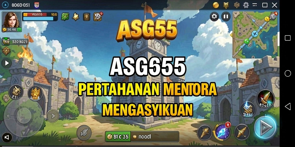 Gameplay ASG55 yang menegangkan dan seru di Tower Defense.