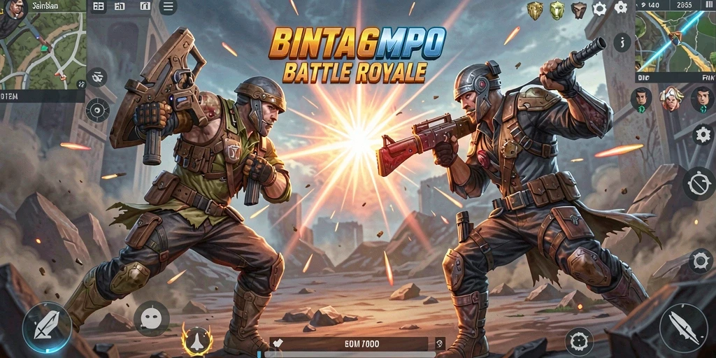 Gameplay seru di BINTANGMPO dengan pertempuran intens.