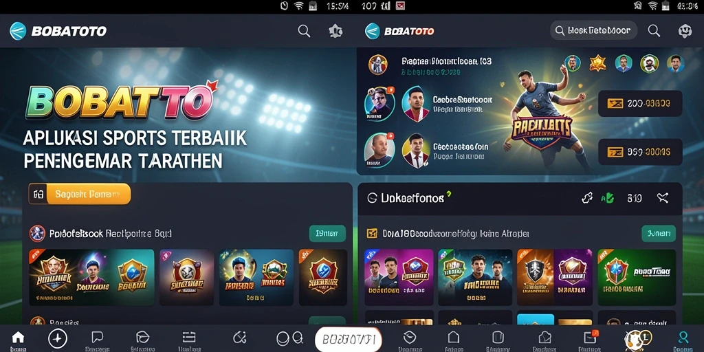 Tampilan antarmuka BOBATOTO yang menarik untuk taruhan sports.