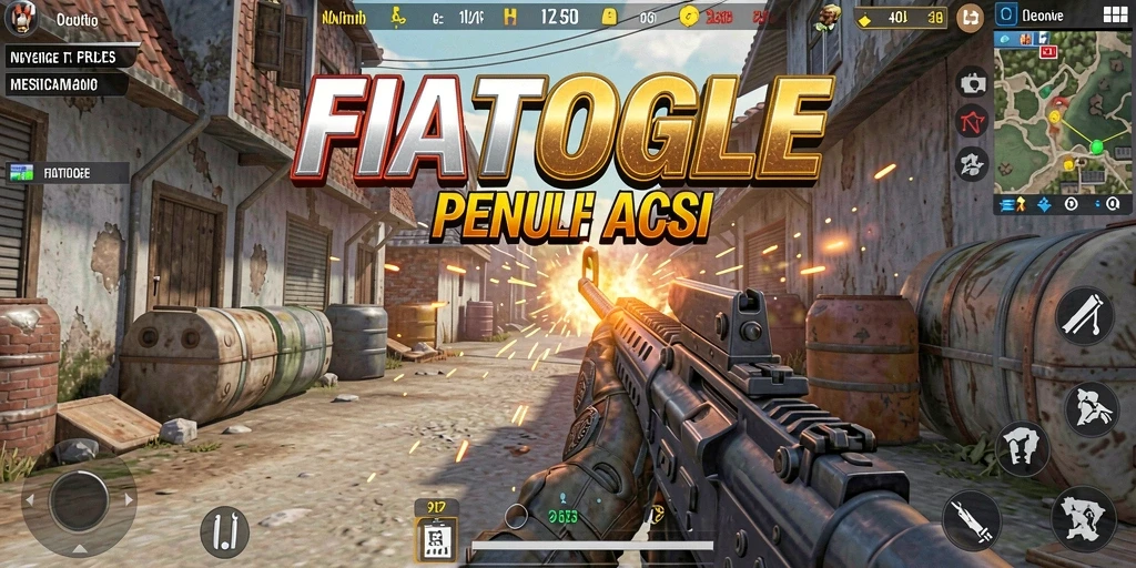 Screenshot gameplay FIATOGEL penuh aksi dan strategi.