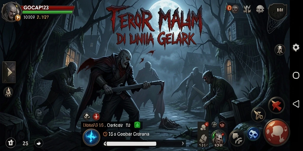 Tampilan gameplay mendebarkan dalam suasana Horror yang mencekam.