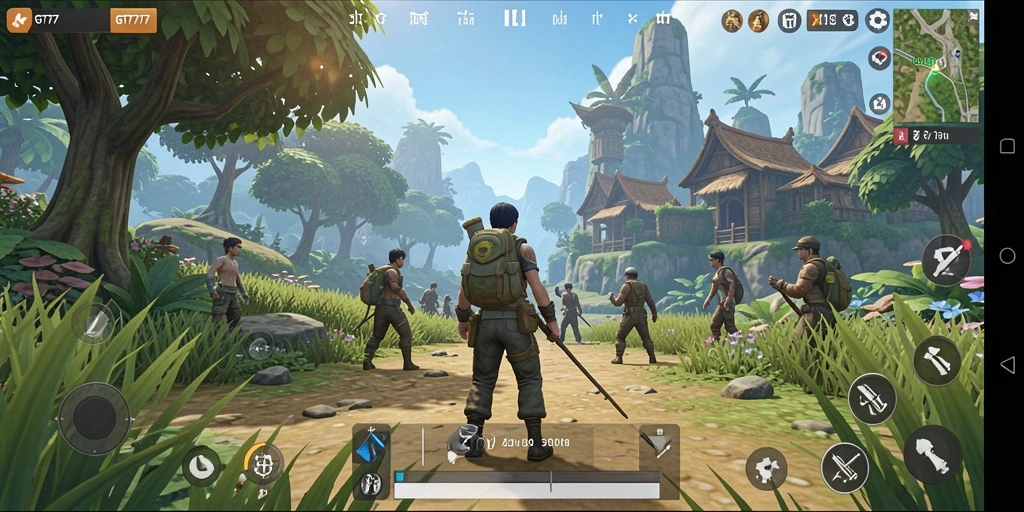 Gameplay seru dalam dunia terbuka yang luas dan interaktif.