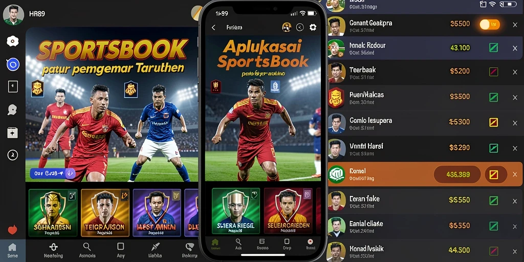 Tampilan gameplay HR89 yang menarik dan interaktif dalam taruhan Sportsbook.