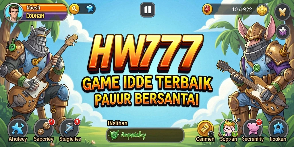 Tampilan gameplay HW777 dengan elemen Idle yang menarik.
