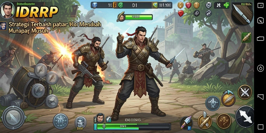 Gameplay seru strategis dalam IDRRP dengan berbagai taktik yang dapat diterapkan.