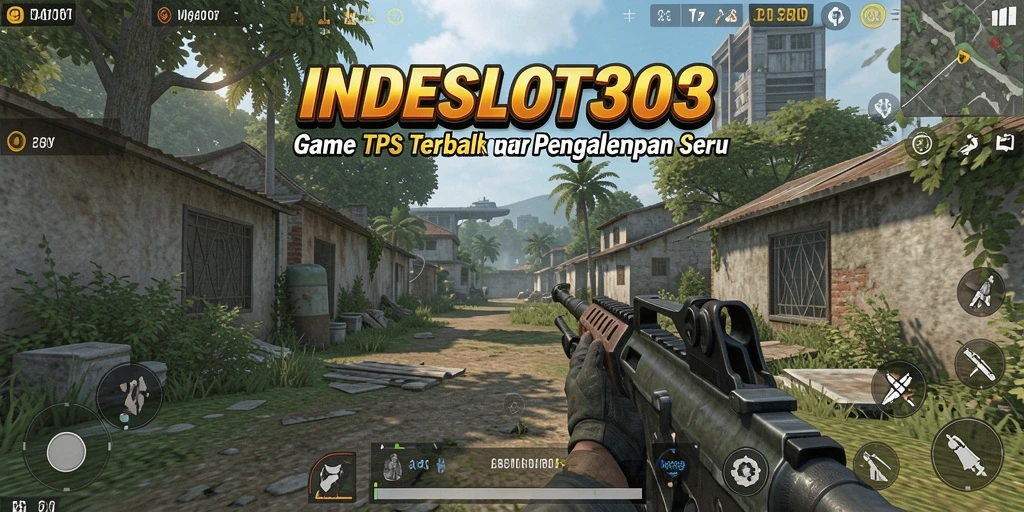 Screenshot INDESLOT303 menunjukkan aksi mendebarkan dalam gameplay TPS.