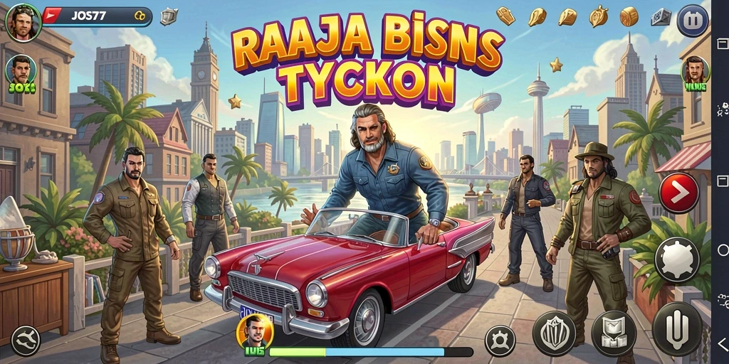 Screenshot utama JOS77 menunjukkan gameplay Tycoon yang mendebarkan.