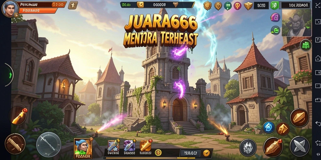 Tampilan menarik dari pertarungan menara di JUARA666.