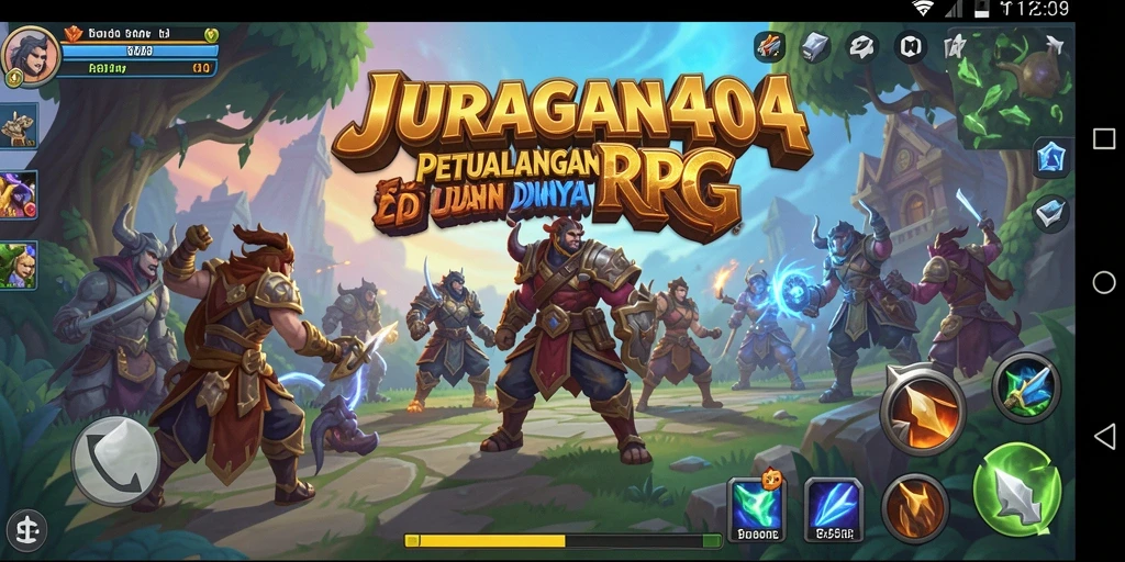 Tampilan gameplay menarik dari JURAGAN404 dalam dunia RPG.