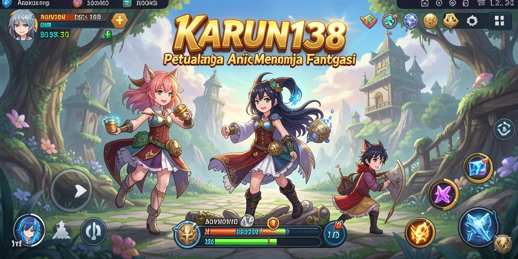 Tangkapan layar <strong>KARUN138</strong> menunjukkan aksi seru dalam petualangan anime.
