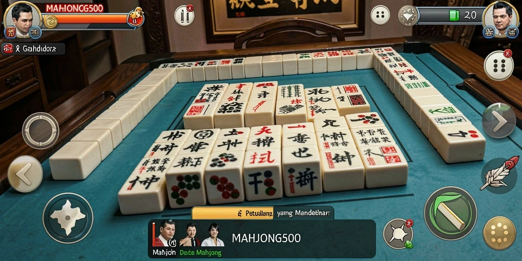 Tampilan gameplay ARPG yang seru dan penuh aksi di MAHJONG500.