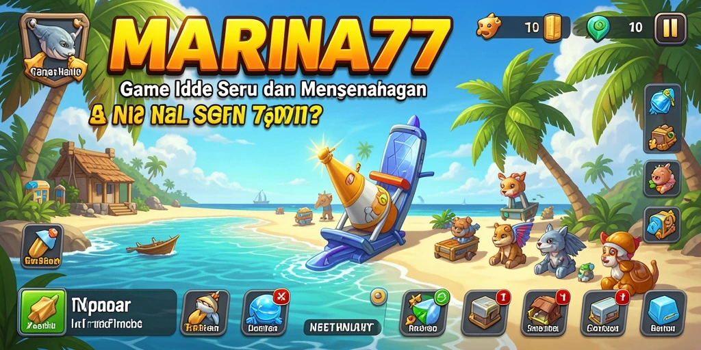 Tampilan gameplay menarik dari MARINA77 dengan banyak aksi dan karakter.