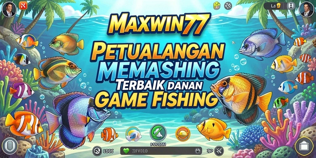 Screenshot gameplay MAXWIN77 menunjukkan momen memancing yang mendebarkan.