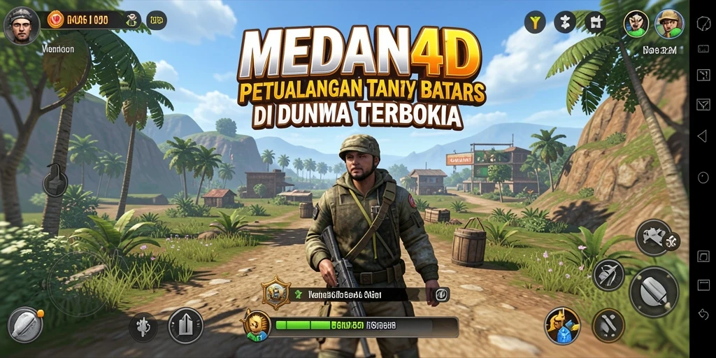 Gameplay MEDAN4D menunjukkan petualangan seru di dunia terbuka.