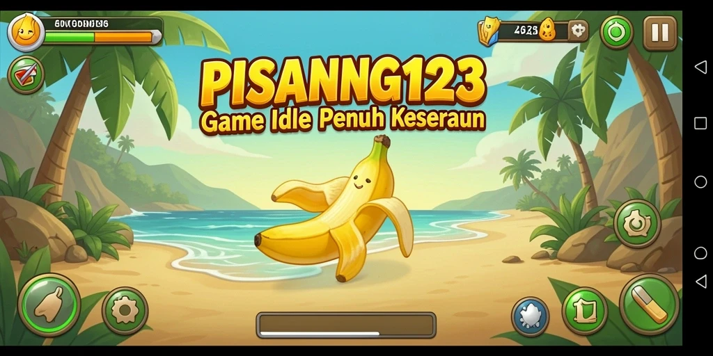 Tampilan gameplay menyenangkan di PISANG123 dengan pengelolaan kebun pisang.