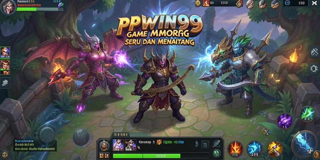 Screenshot gameplay PPWIN99 dengan visual menakjubkan dan aksi pertempuran seru.