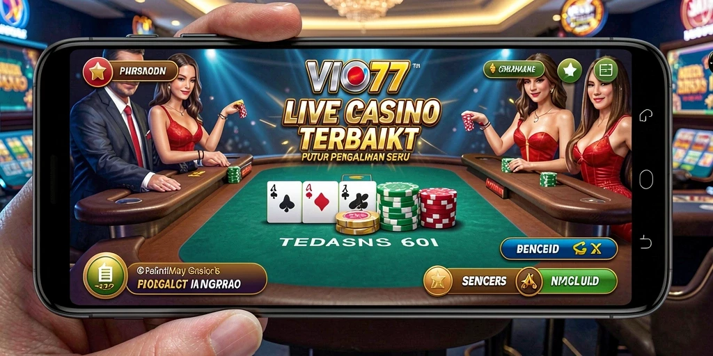 Tampilan gameplay seru dari VIO77 di kasino langsung.