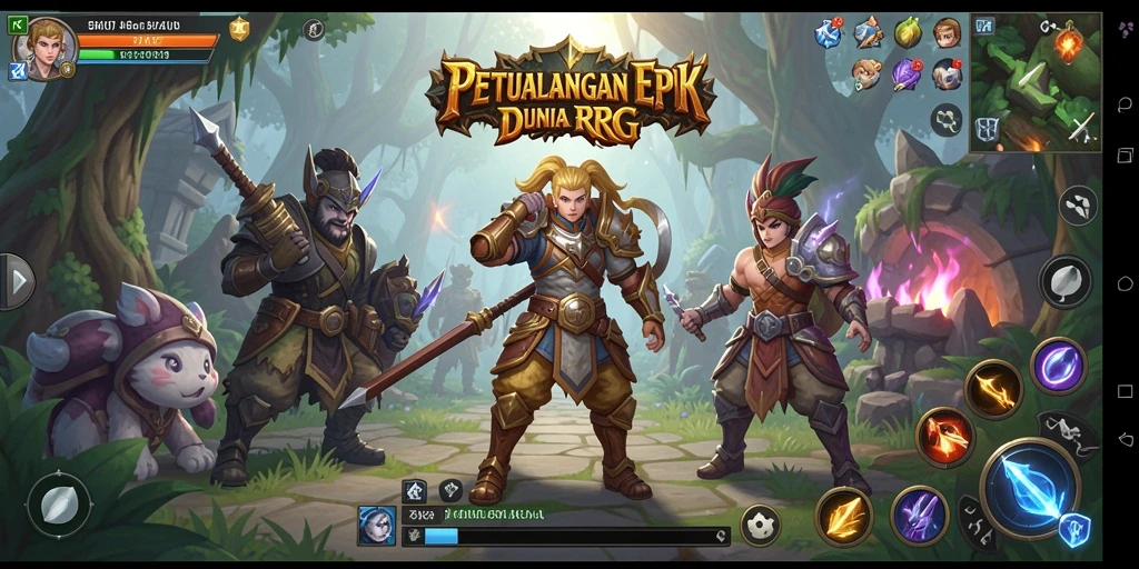 Screenshot gameplay ZK7 menampilkan pertarungan epik dan eksplorasi mendalam.